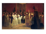 Marriages of Queen Isabella II Reproduction procédé giclée par Karl Girardet