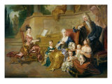 The Franqueville Family, 1711 Giclee Print by Francois de Troy