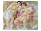 The Two Sleepers reproduction procédé giclée par Jules Pascin
