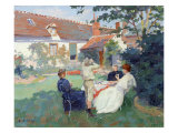 Teatime Giclee Print by Jules Ernest Renoux