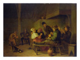 Carousing Farmers Lámina giclée por Hendrik Martensz Sorgh