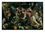 Cocina Lámina giclée por Vincenzo Campi Cocina Lámina giclée por Vincenzo Campi