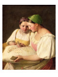 Fortune-Telling, 1842 Giclee Print by Aleksei Gavrilovich Venetsianov
