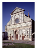 View of the Facade, c.1456-70 reproduction procédé giclée par Leon Battista Alberti