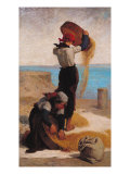 The Winnowers, 1869 Giclee Print by Francois Nicolas Augustin Feyen-Perrin