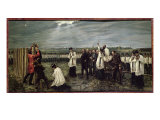 Execution of Hungarian Officers by the Austrians at Arad, Hungary on 6th October 1849, 1893 Giclee Print by Janos Thorma