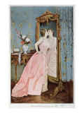 In the Mirror, 1890 Giclee Print by Auguste Toulmouche