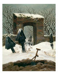 Cemetery in the Snow, 1826 Giclee Print by Caspar David Friedrich