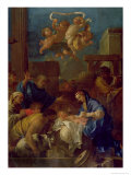 The Adoration of the Shepherds Giclee-trykk av Sebastien Bourdon