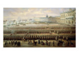 Unveiling of the Paul I Memorial in Gatchina, 1850 Giclee Print by Gustav Schwarz