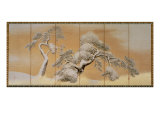 The Pines under Snow Giclee Print by Maruyama Okyo