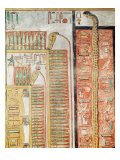 Relief Depicting the Path Which the Dead Must Cross to the Afterlife, from the Tomb of Seti I Giclee Print by Egyptian 19th Dynasty 