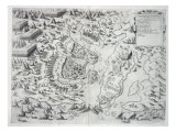 Malta Besieged by the Infidel, from Della Architettura Militare, Published 1551 Giclee Print by Francesco De Marchi