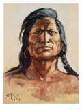 Shoshone Tribesman, 1899 Giclee Print by Charles Marion Russell