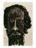 Auto-portrait reproduction procédé giclée par Rabindranath Tagore
