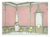 Interior Design For a Brasserie, Illustration from Menuiserie D'Art Nouveau, Published c.1900 Giclee-trykk av F. Barabas