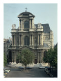 Facade of the Church of Saint-Gervais, Built 1616-21 Giclee Print by Clement II Metezeau