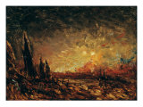 Fire Giclee Print by Felix Ziem