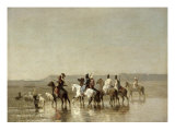 Falcon Hunt, 1862 Reproduction procédé giclée par Alberto Pasini