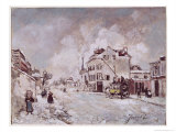 View of Faubourg Saint-Jacques reproduction procédé giclée par Johan-Barthold Jongkind