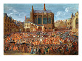 The Departure of Louis XV Giclee Print by Pierre-Denis Martin
