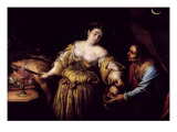 Judith Beheading Holofernes, c.1648-54 reproduction procédé giclée par Francesco Del Cairo