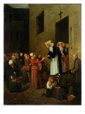 Charity, 1851 Lámina giclée por Francois Bonvin
