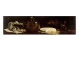 Still Life with Brie, 1863 Lámina giclée por Francois Bonvin