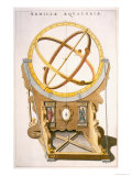 Orrery Designed by Tycho Brahe Stampa giclée di Joan Blaeu Orrery Designed by Tycho Brahe Stampa giclée di Joan Blaeu