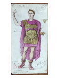 Costume Design For Julius Caesar from La Mort de Pompee by Corneille, 1906 Giclee Print by Desire Chaineux