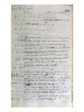 Letter Written by Voltaire to the French Foreign Minister in Paris, 1st August 1743 Giclee Print by Francois Marie Arouet Voltaire