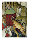 The Fountain of Life, Detail of a Falconer Returning to the Fountain, 1418-30 Giclee Print by Giacomo Jaquerio