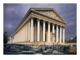 View of the Facade of La Madeleine, Built 1806-42 Impressão giclée por Pierre-alexandre Vignon