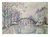 The Canal Saint-Martin, 1933 Giclee Print by Paul Signac