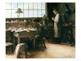 The False Teeth Workshop, c.1880 Giclee Print by C. Durif-bedel