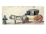 Horse and Carriage, 1825 Giclee Print by Pierre Antoine Lesueur