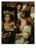 Old Coquette Giclee Print by Bernardo Strozzi