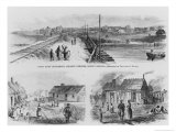Trent River Settlement, 1886 Giclee Print by Theodore Russell Davis