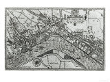 Map of Westminster from 'speculum Britannia', 1593 Giclee Print by John Norden