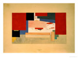 Suprematism, 1919 Giclée-tryk af Kasimir Malevich Suprematism, 1919 Giclée-tryk af Kasimir Malevich