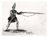 Portrait of a Soldier, 1753 Giclee-trykk av William Baillie