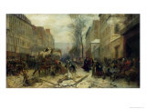 Bombardment of Paris in 1871 Giclee Print by Felix Philippoteaux