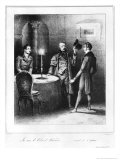 Colonel Chabert, Illustration from Le Colonel Chabert by Honore de Balzac Giclee-trykk av Louis Philippe Alphonse Bichebois