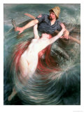 The Fisherman and the Siren Giclee Print by Knut Ekvall