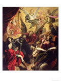 St. Nicholas of Tolentino with a Concert of Angels, 1650 Giclee Print by Ambroise Fredeau