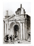 Entrance to Montague House Giclee Print by Robert Thomas Landells