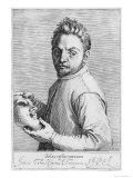 The Actor Jean Gabriel Swel Giclee Print by Agostino Carracci