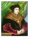 Portrait of Sir Thomas More reproduction procédé giclée par Hans Holbein the Younger