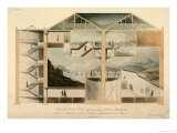 Section of the Rotunda, Leicester Square, in Which is Exhibited the Panorama, 1801 Giclee Print by Robert Mitchell