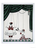Petroushka, from the Series Designs on the Dances of Vaslav Nijinsky Giclee Print by Mikhail Shibanov